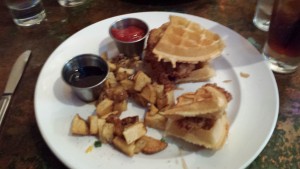 chicken and waffles