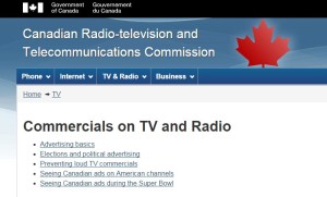 Commercials on TV and Radio