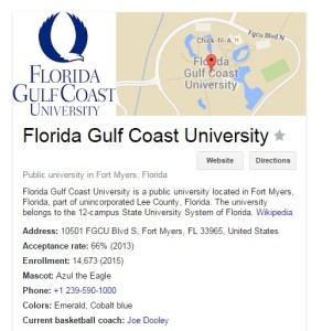 florida gulf coast university