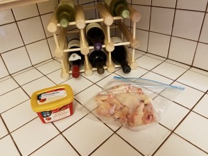 gochujang and chicken prep