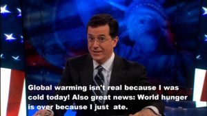 Colbert - global warming