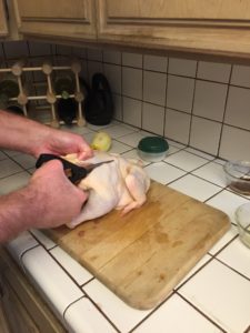 removing chicken bone