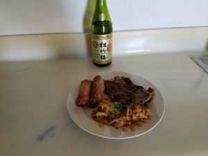 Money shot ribs egg rolls