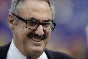 MINNEAPOLIS, MN - OCTOBER 13: Zygi Wilf, owner of the Minnesota Vikings is seen on the field before the game between the Minnesota Vikings and the Carolina Panthers on October 13, 2013 at Mall of America Field at the Hubert H. Humphrey Metrodome in Minneapolis, Minnesota. The Panthers defeated the Vikings 35-10. (Photo by Hannah Foslien/Getty Images)