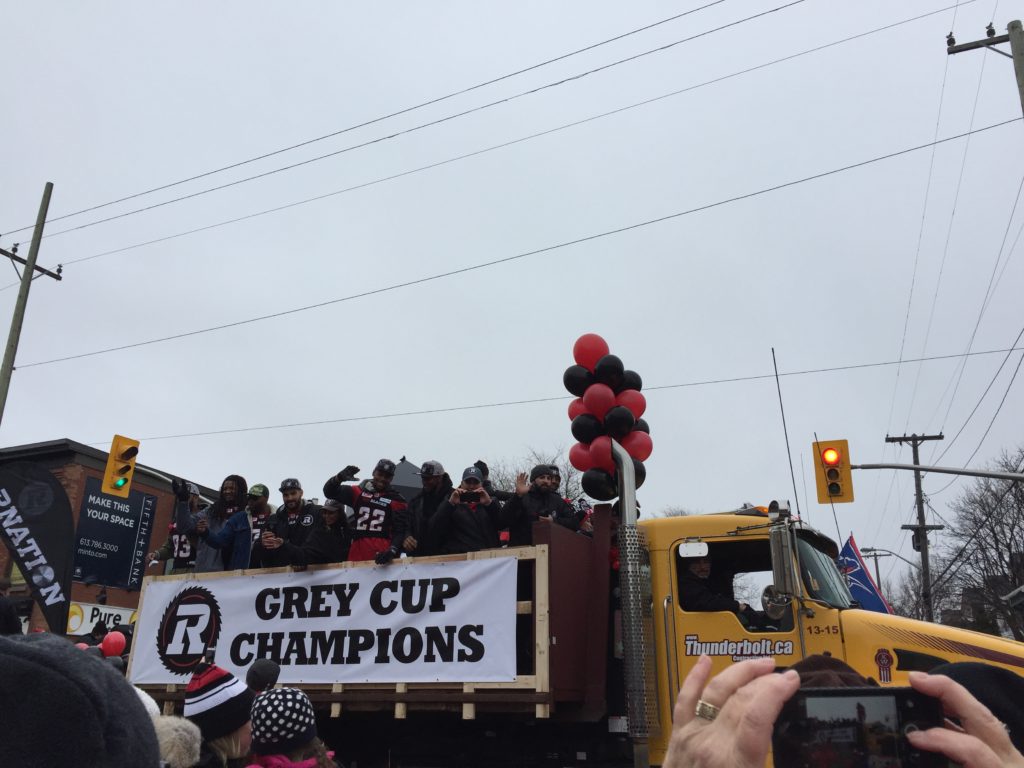 Grey Cup Champions, 2016. So, so damn cool.